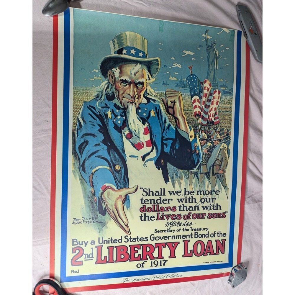 1979 American Patriot Collection 18X24" poster Dan Sayre Groesbeck Government